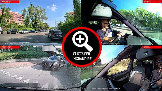 Esempio visuale quattro telecamere fish-eye VSX-W360 3.0