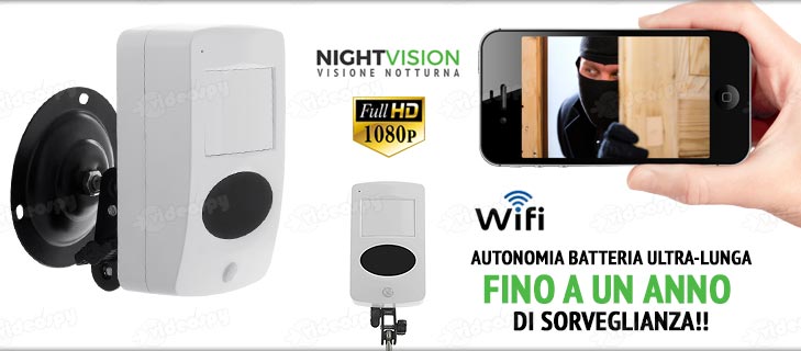 Telecamere e spycam senza fili, wireless e WiFi