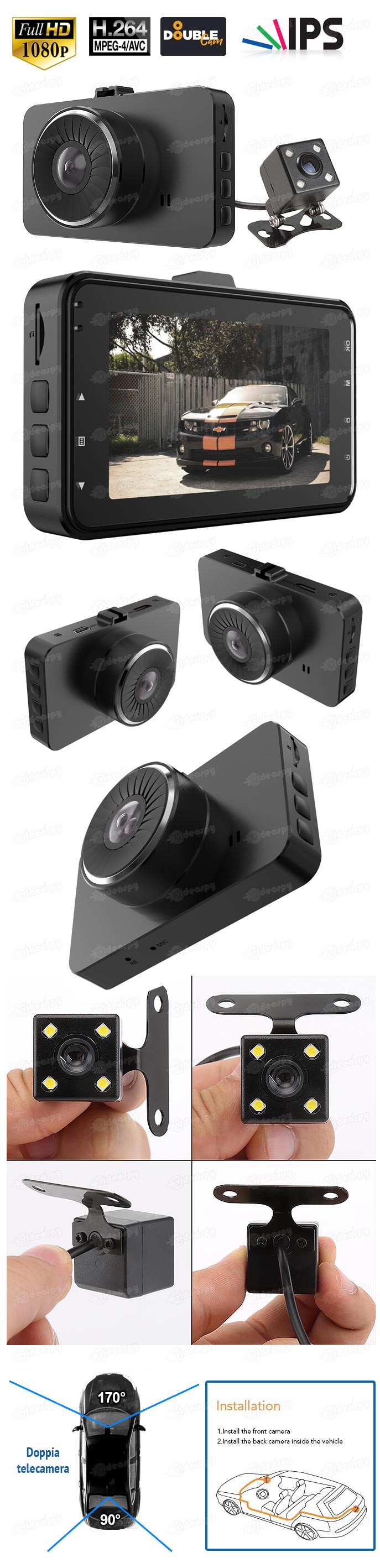 Doppia telecamera per automobile VSX900