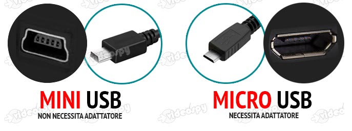 differenza mini usb micro usb