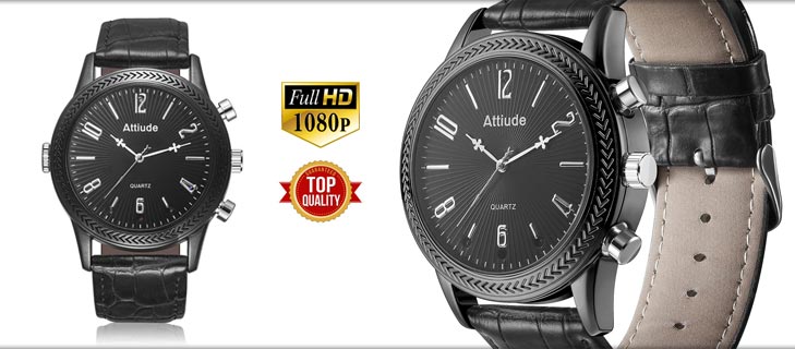 New Spy watch Full HD P - Orologio spia con telecamera a infrarossi