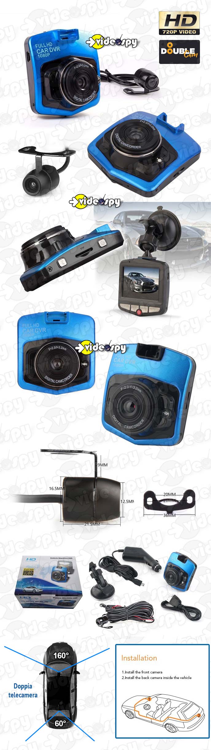 Doppia telecamera per automobile VSX700